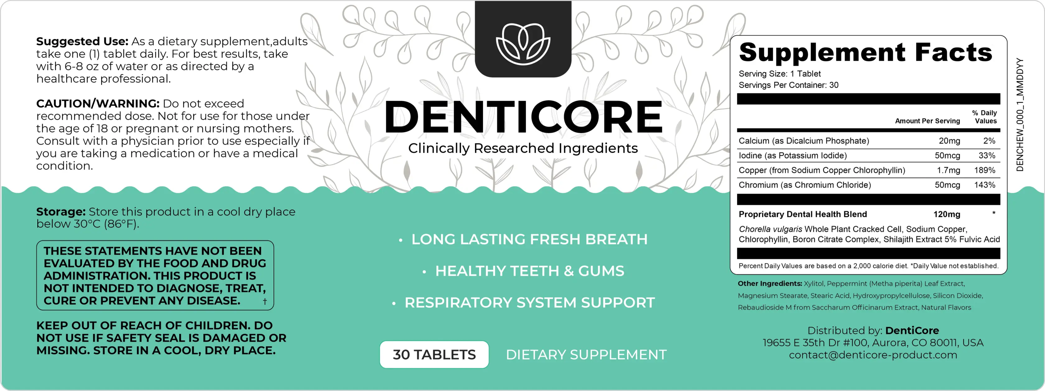 denticore reviews label